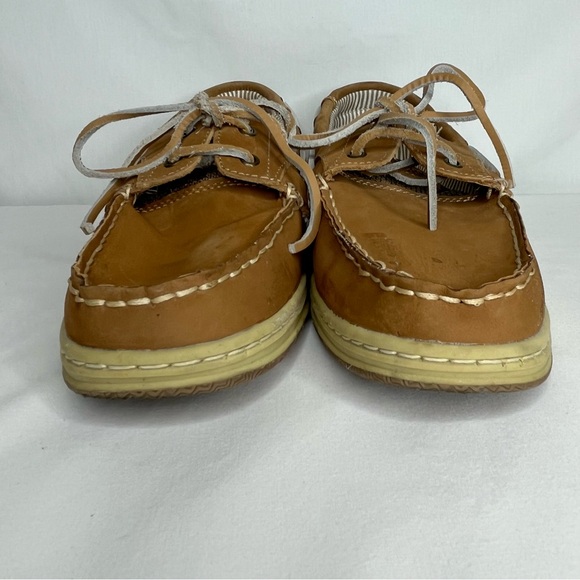 Magellan Outdoors Women’s Boat Shoes Size 11B Brown Leather - Picture 3 of 13